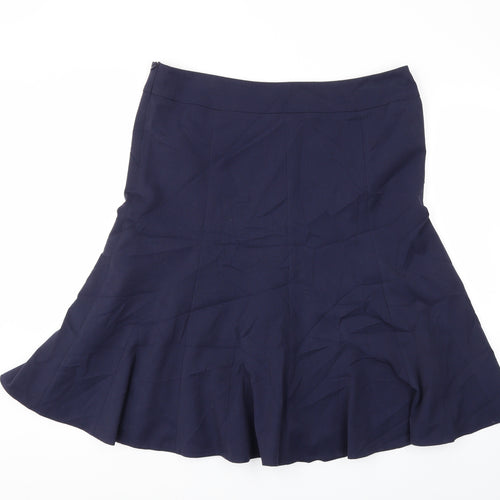 EAST Womens Blue   Flare Skirt Size 16