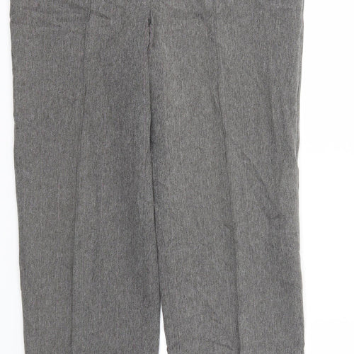 M&S Womens Grey   Trousers  Size 10 L28 in - Stretch waistband