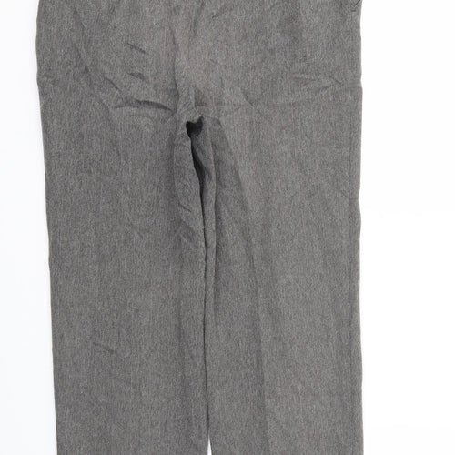 M&S Womens Grey   Trousers  Size 10 L28 in - Stretch waistband
