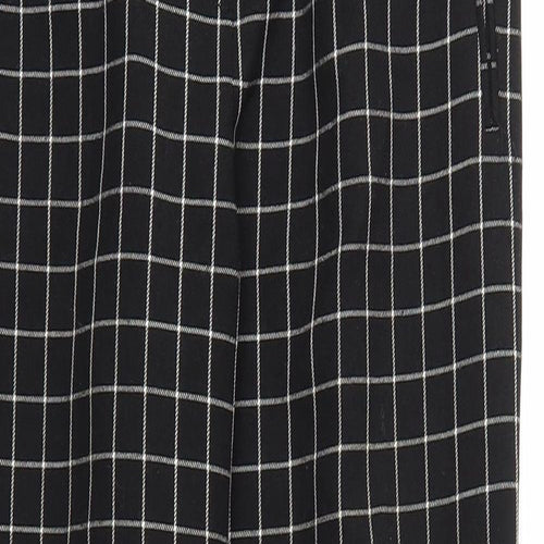 Primark Womens Black Check  Trousers  Size 10 L28 in