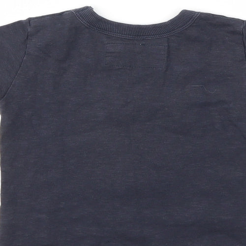 NEXT Boys Blue Animal Print  Basic T-Shirt Size 3-6 Months