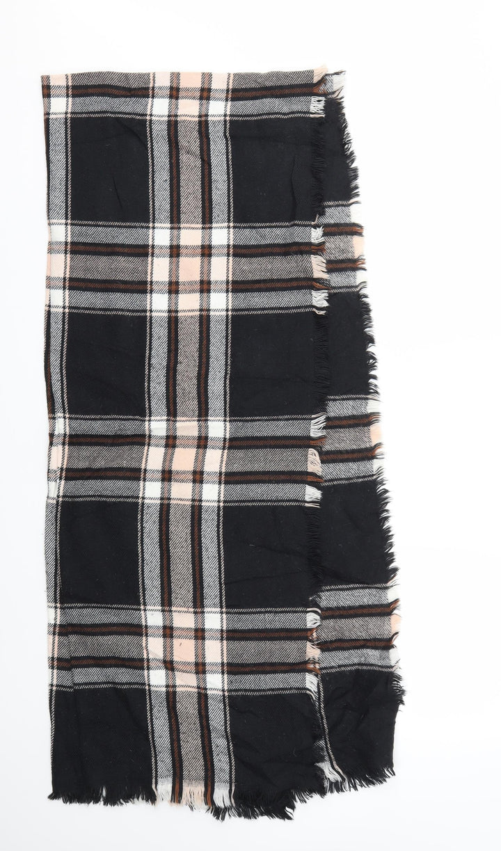 Preworn Womens Black Check   Scarf
