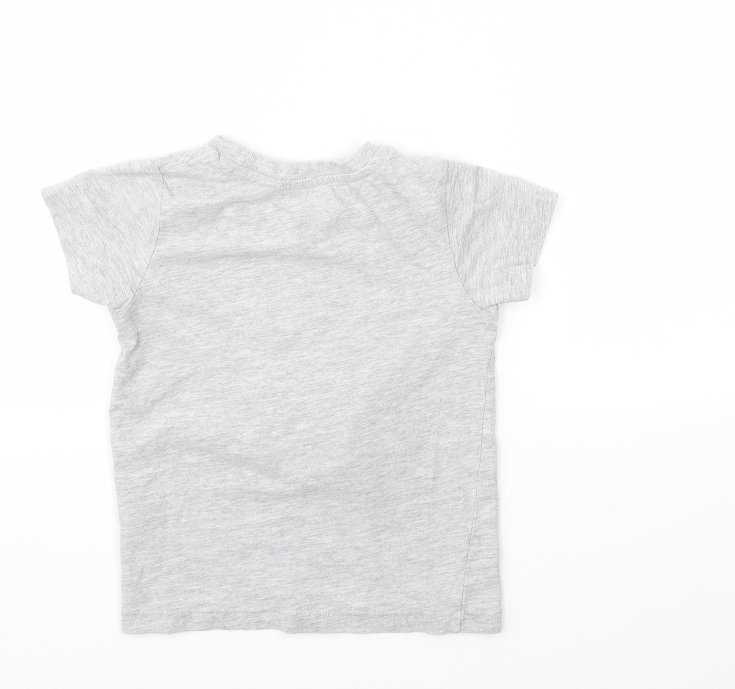 Matalan Boys Grey Animal Print  Basic T-Shirt Size 2-3 Years