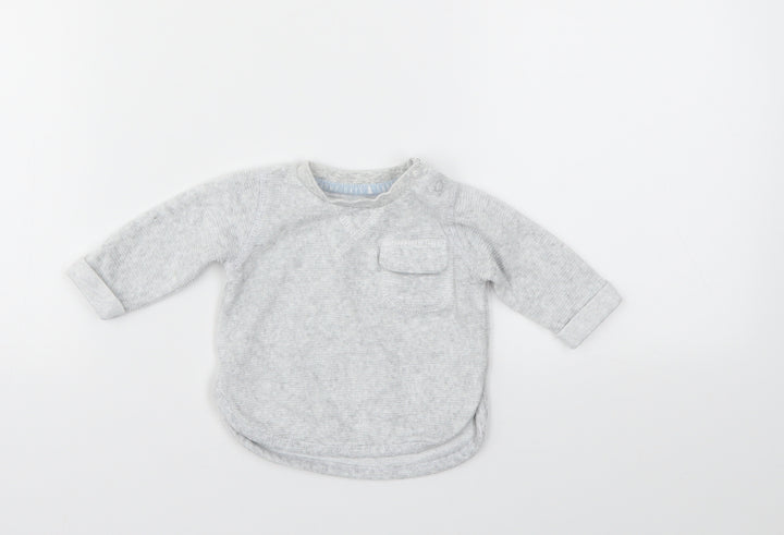 F&F Baby Grey Basic T-Shirt Size 0-3 Months