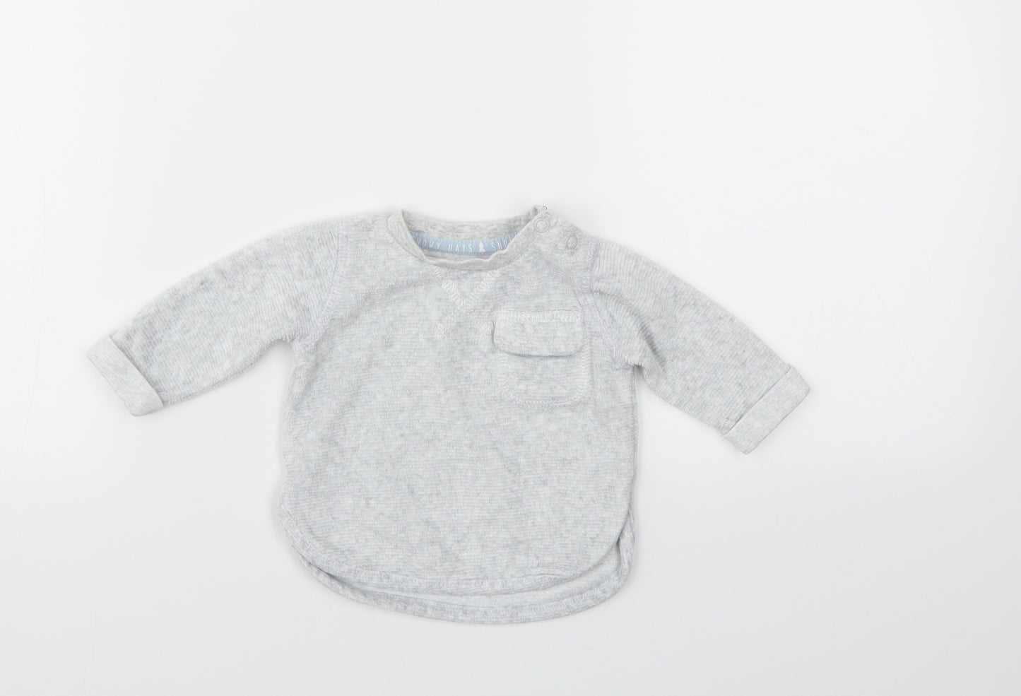 F&F Baby Grey   Basic T-Shirt Size 0-3 Months