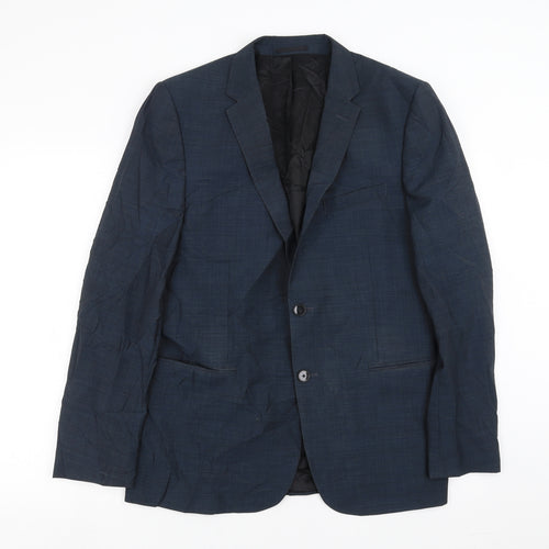 John Lewis Mens Blue   Jacket Suit Jacket Size 40