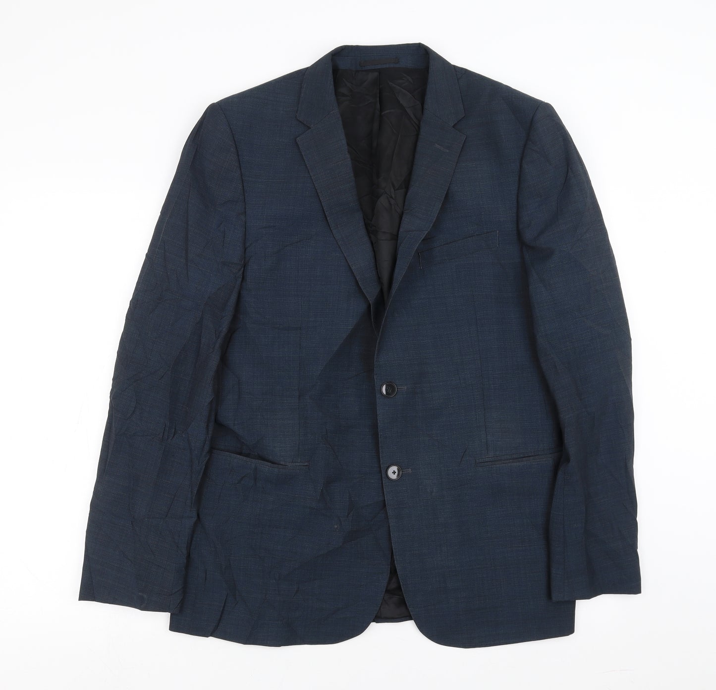 John Lewis Mens Blue   Jacket Suit Jacket Size 40