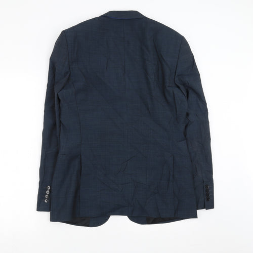 John Lewis Mens Blue   Jacket Suit Jacket Size 40