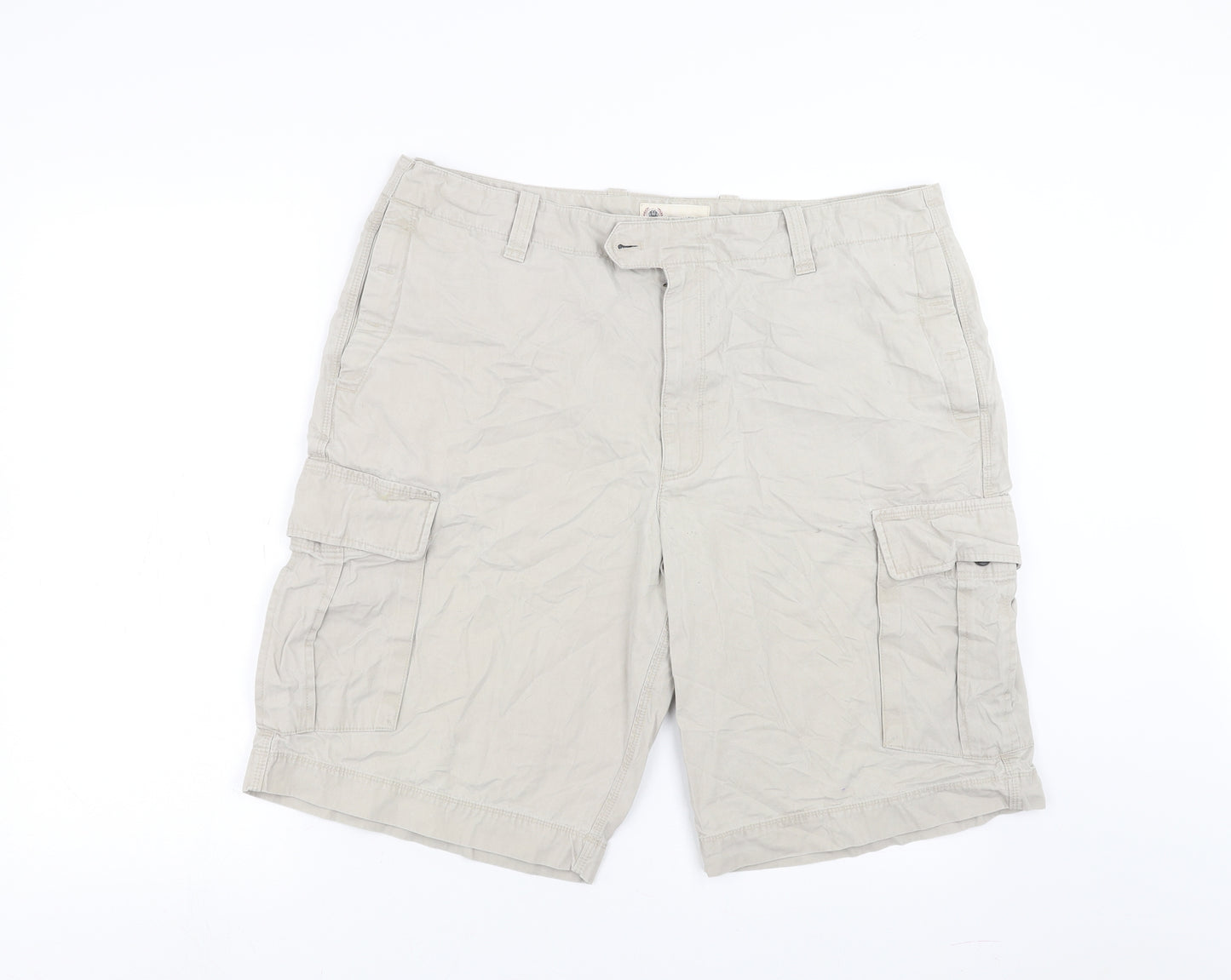 Marks and Spencer Mens Beige   Cargo Shorts Size 38 in