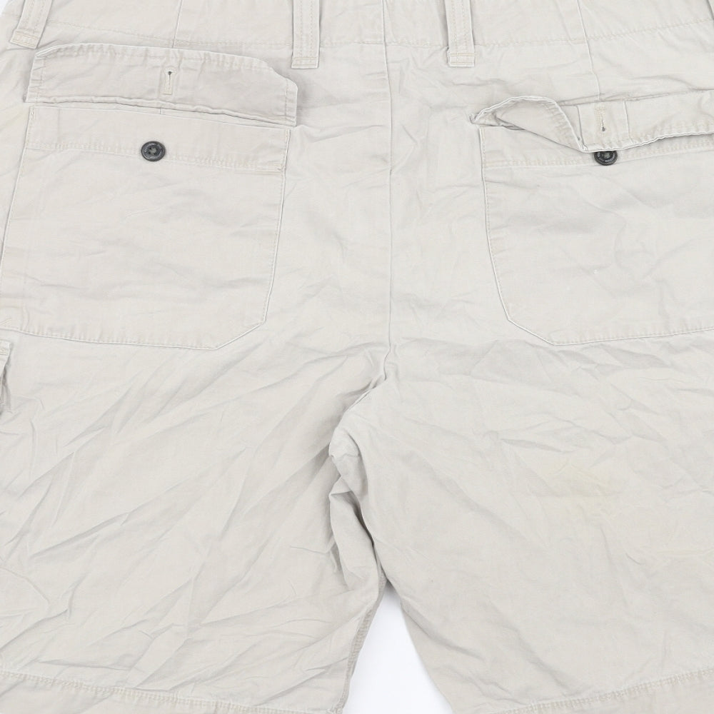 Marks and Spencer Mens Beige   Cargo Shorts Size 38 in
