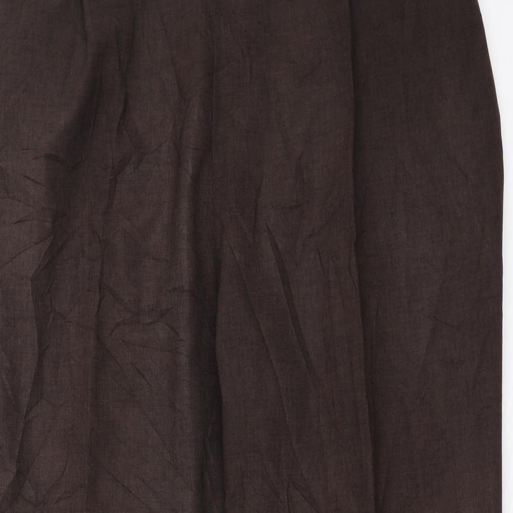 Marks and Spencer Womens Brown   Trousers  Size 20 L25 in - short Leg