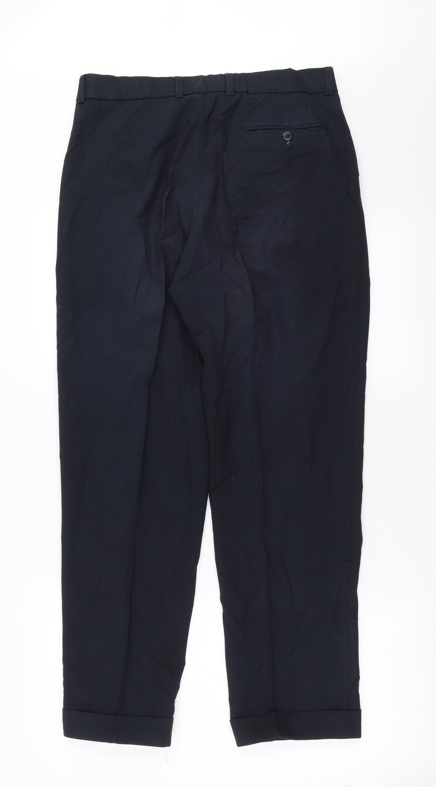 Marks and Spencer Mens Blue   Trousers  Size 32 in L29 in