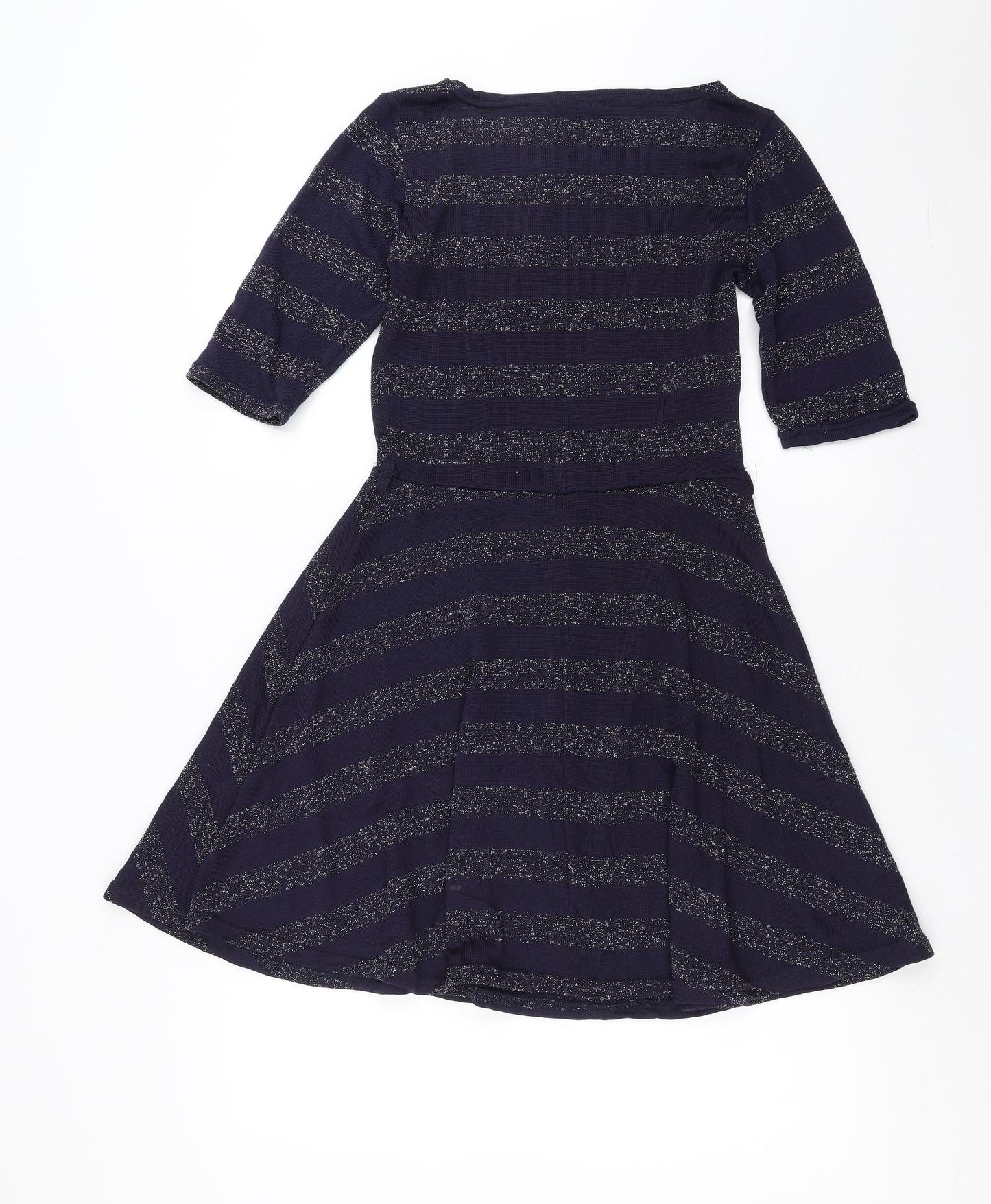Primark Womens Blue Striped  Fit & Flare  Size 12