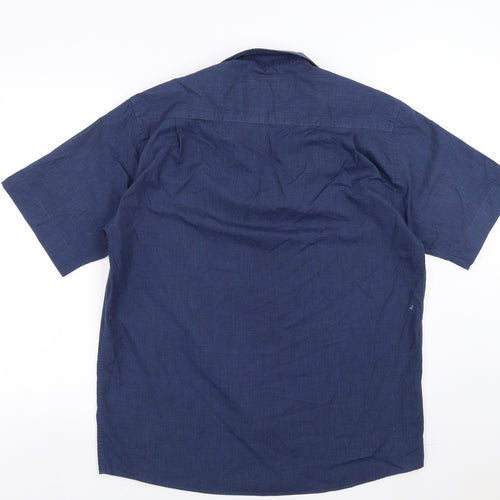 BHS Mens Blue    Button-Up Size 15.5