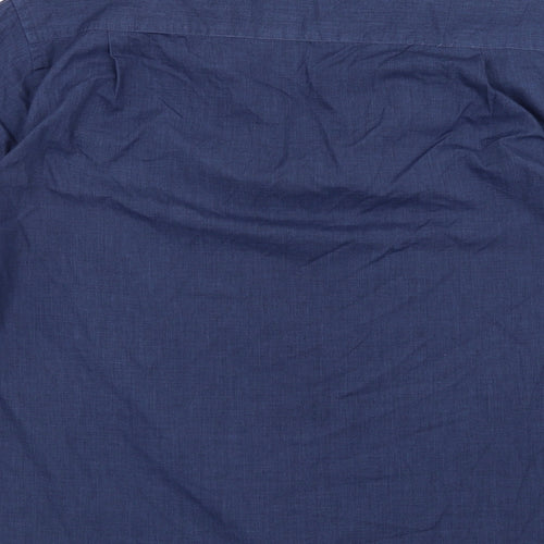 BHS Mens Blue    Button-Up Size 15.5
