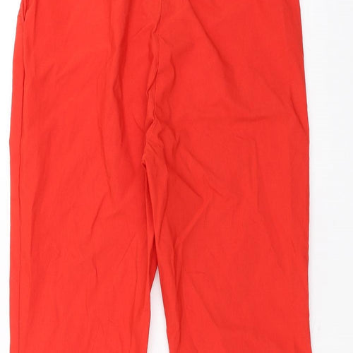 Matalan Womens Red   Cropped Trousers Size 14 L20 in