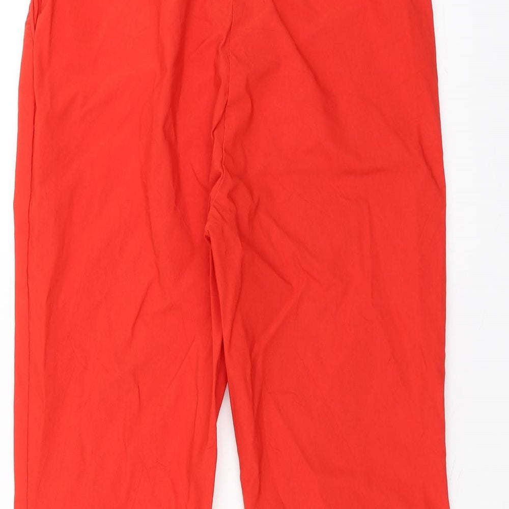 Matalan Womens Red   Cropped Trousers Size 14 L20 in