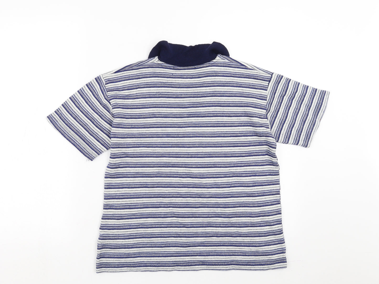 Debenhams Boys Blue Striped  Basic Polo Size 9-10 Years