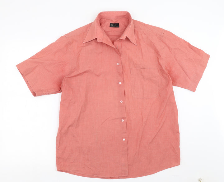 BHS Mens Pink    Button-Up Size 15.5