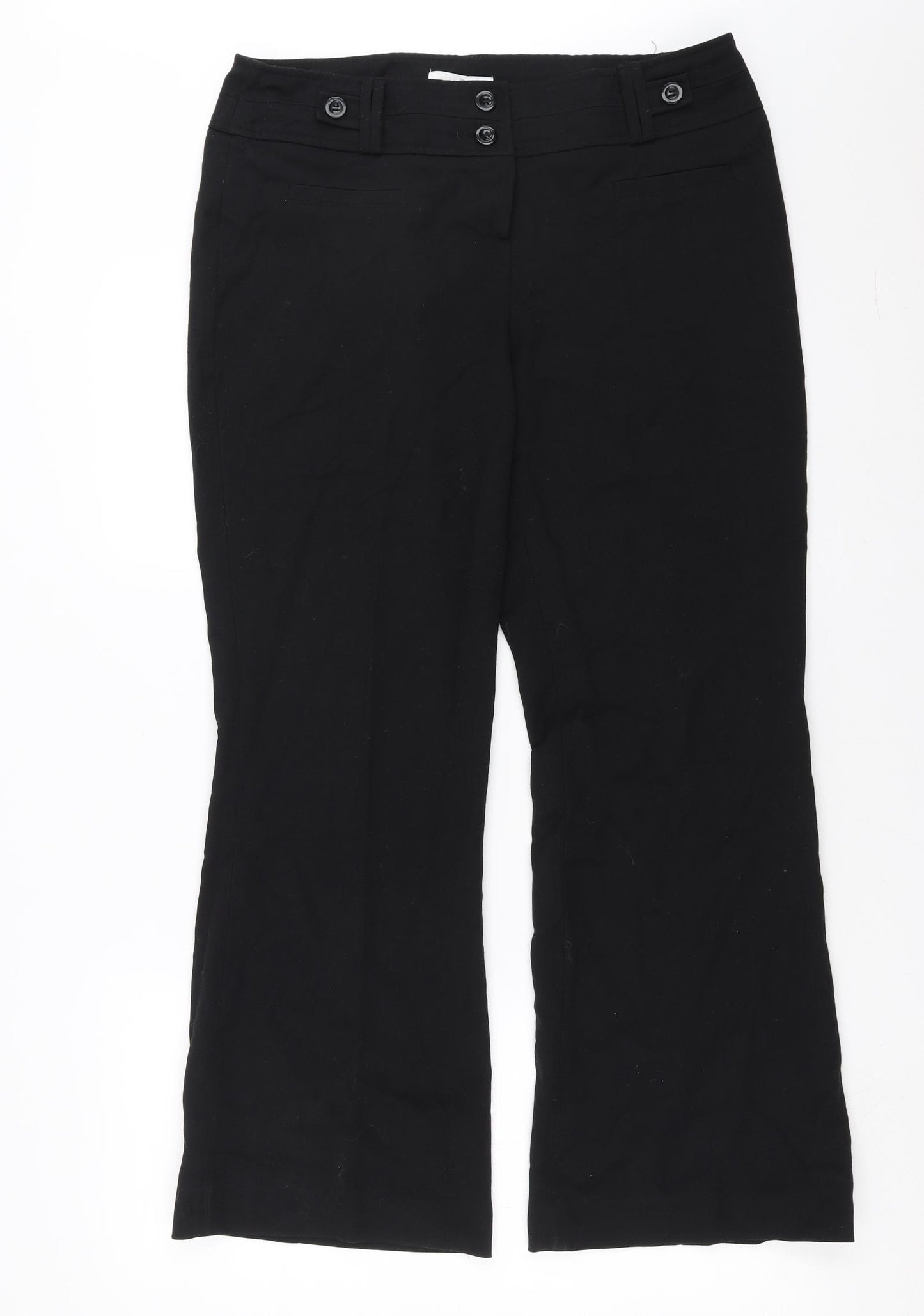 Wallis Womens Black   Trousers  Size 12 L29 in