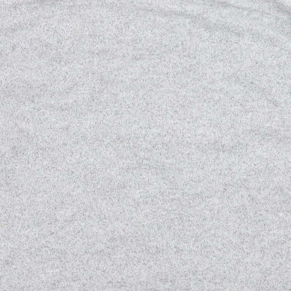 Zara Womens Grey   Pullover Jumper Size S  - fluffy detail