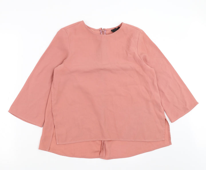 Topshop Womens Pink   Basic Blouse Size 8