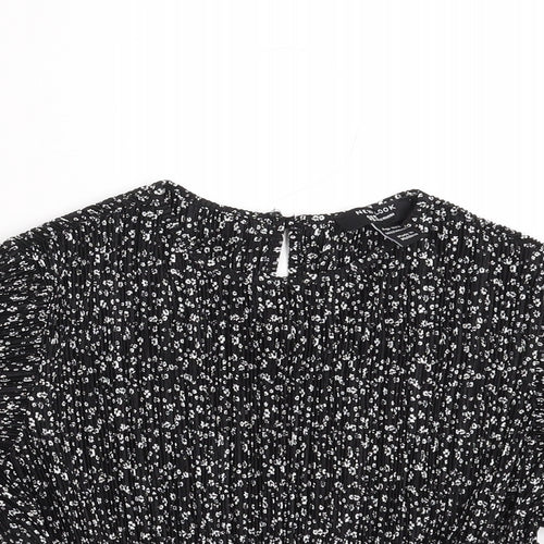 New Look Girls Black Floral  Basic Blouse Size 10-11 Years