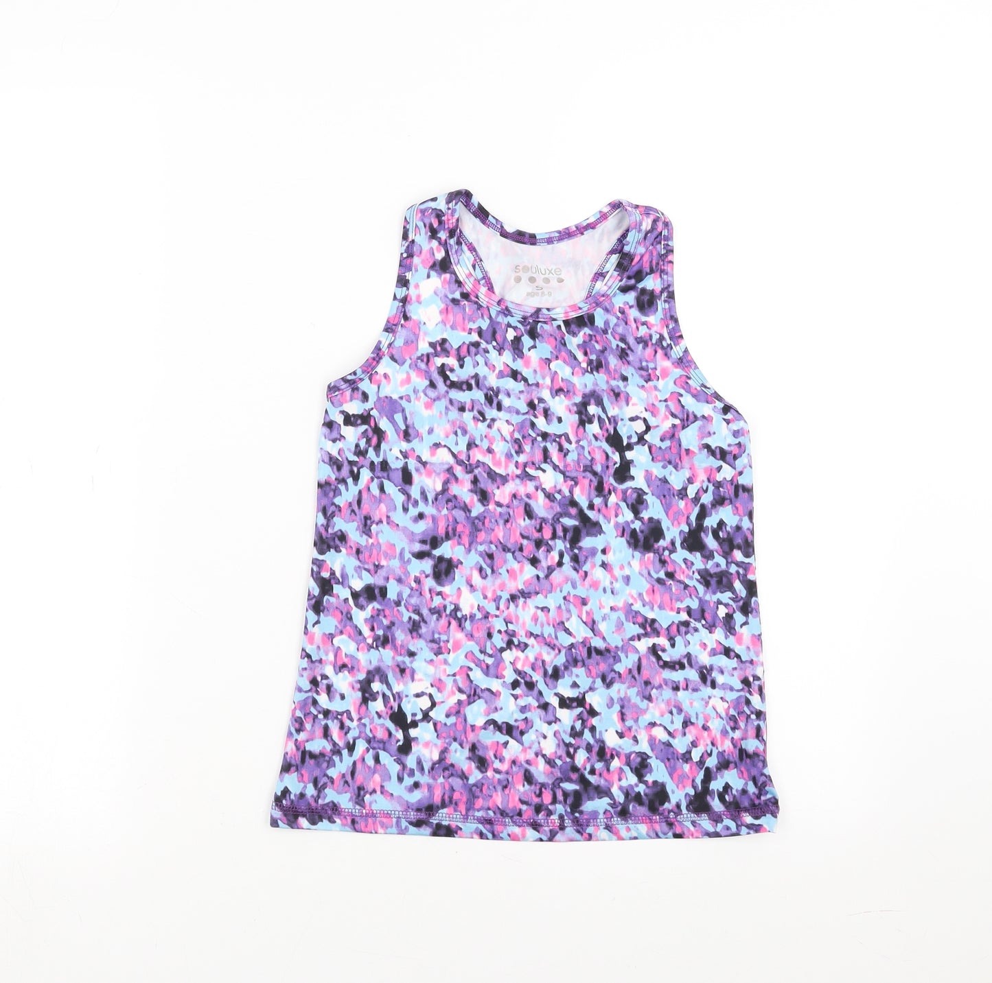 souluxe Girls Purple   Basic T-Shirt Size 8-9 Years  - active wear