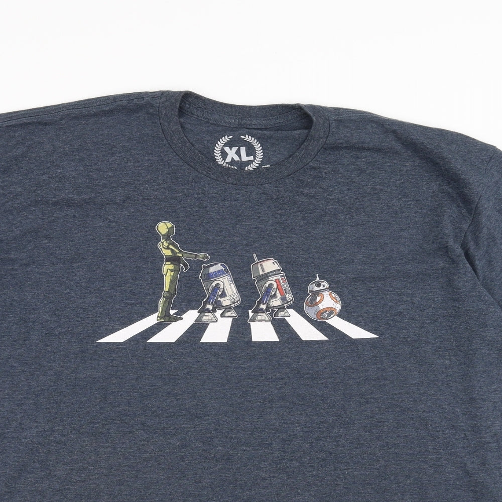 Teepublic Mens Blue    T-Shirt Size XL