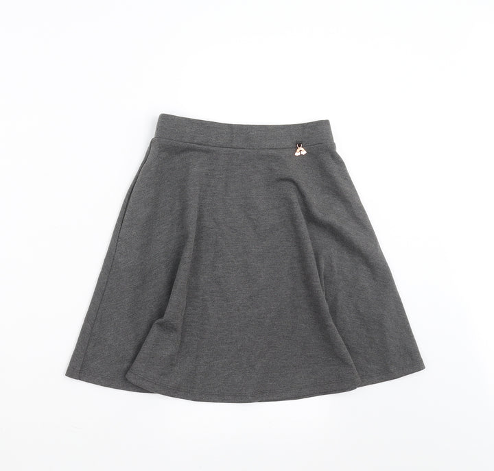 Nutmeg Girls Grey   Skater Skirt Size 9-10 Years