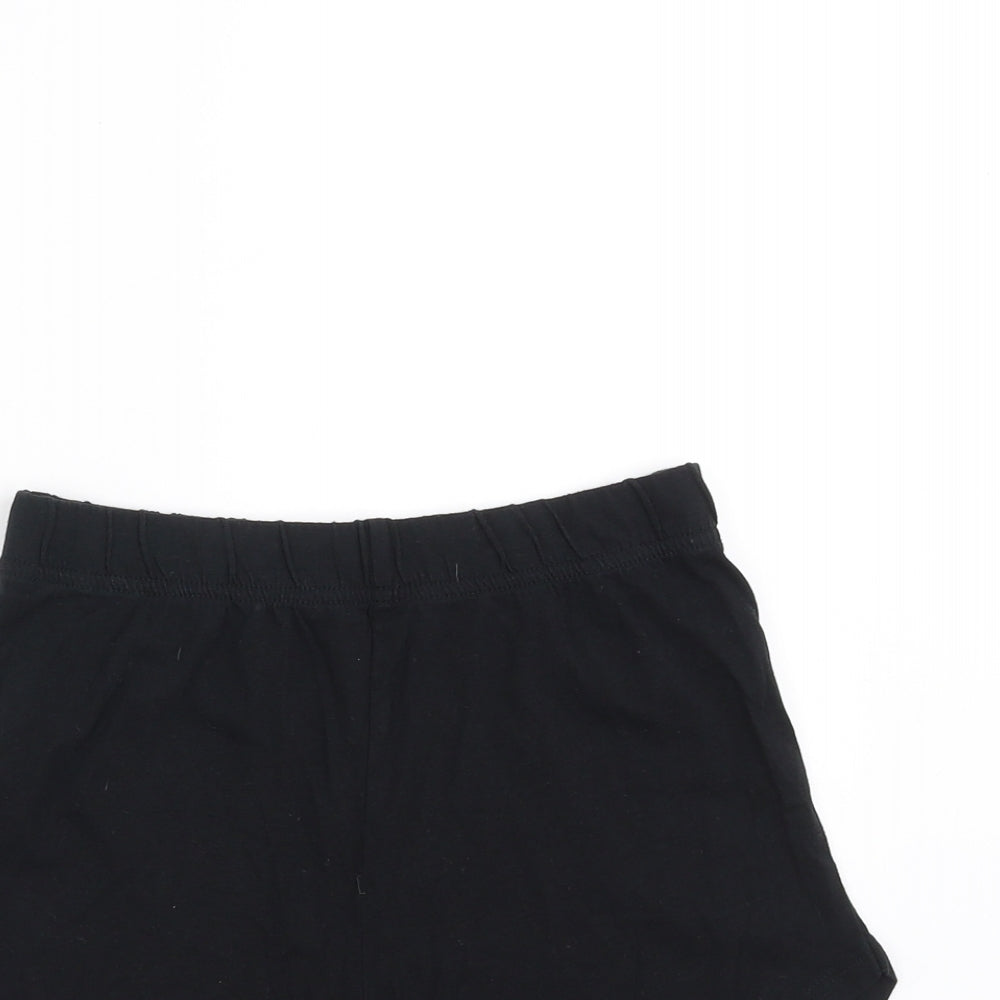 George Girls Black   Hot Pants Shorts Size 8-9 Years