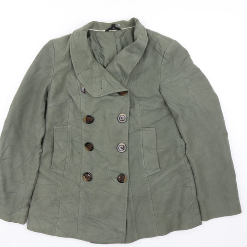 m&s Womens Green   Jacket Coat Size 12