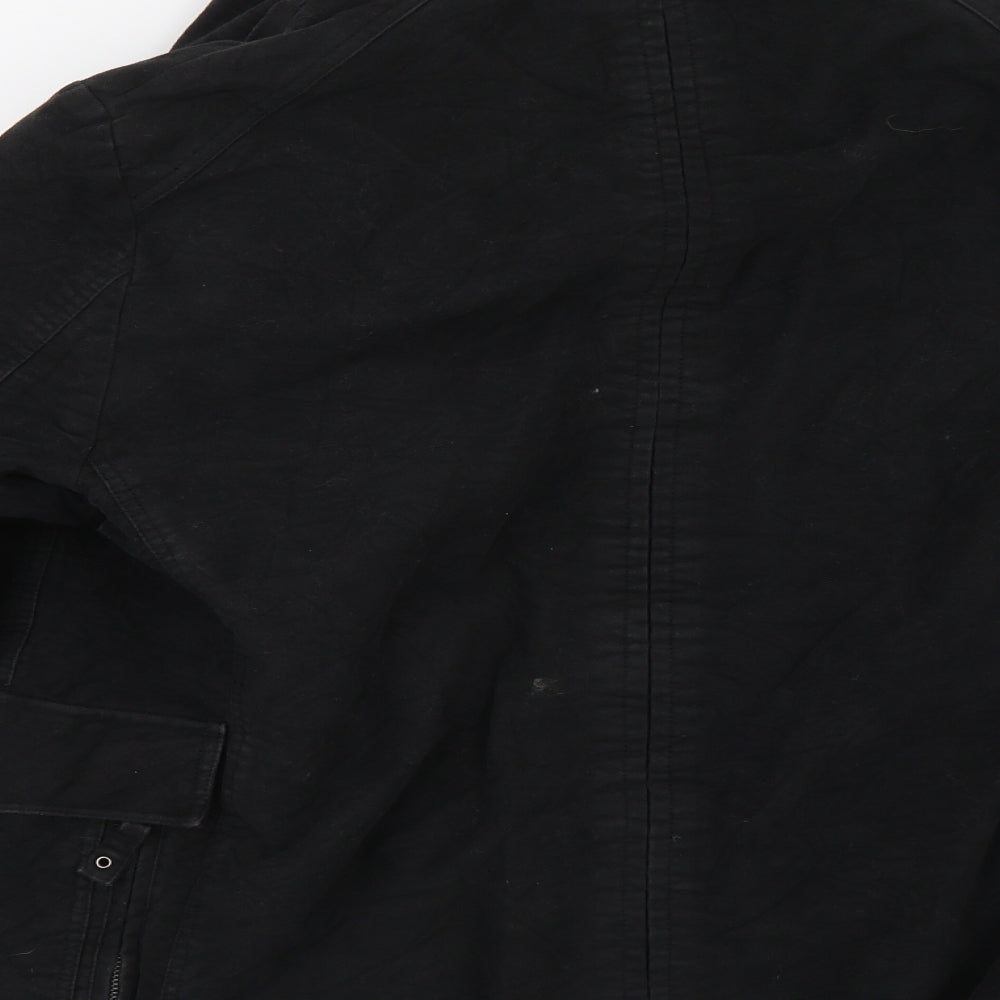 Zara Mens Black   Jacket Coat Size XL