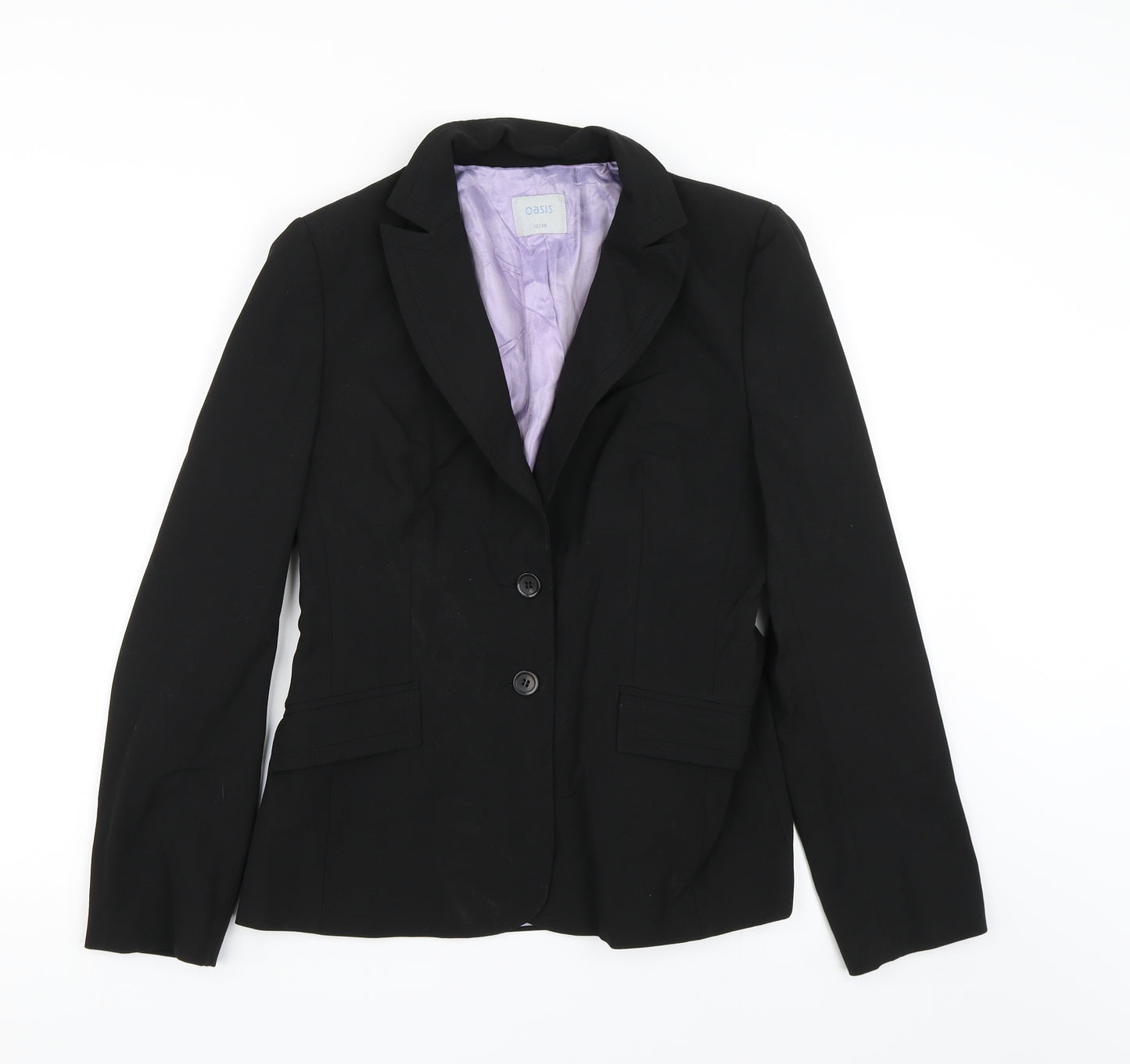 Oasis Womens Black   Jacket Suit Jacket Size 12