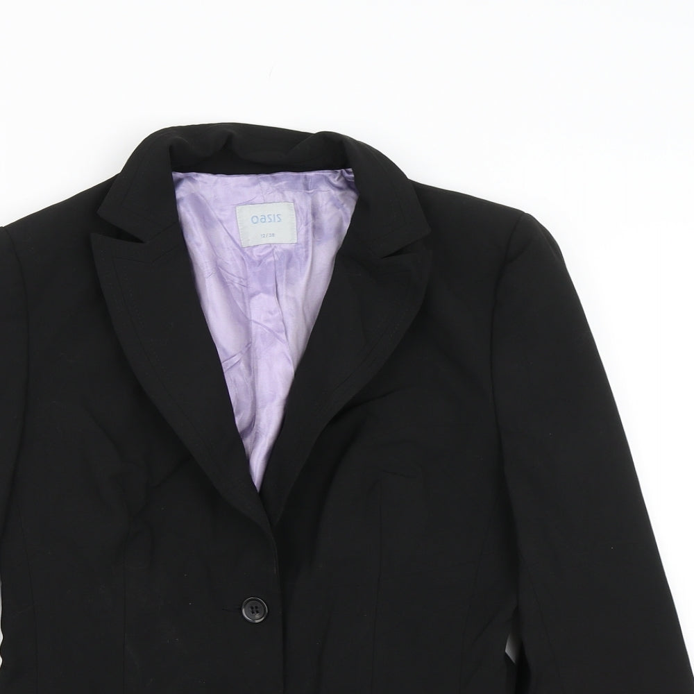 Oasis Womens Black   Jacket Suit Jacket Size 12