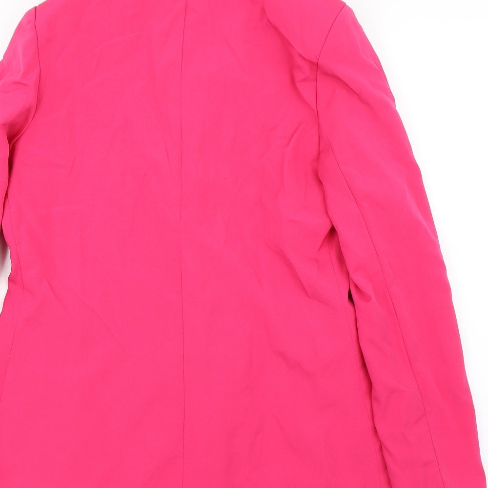 I SAW IT FIRST Womens Pink   Overcoat Coat Size 8