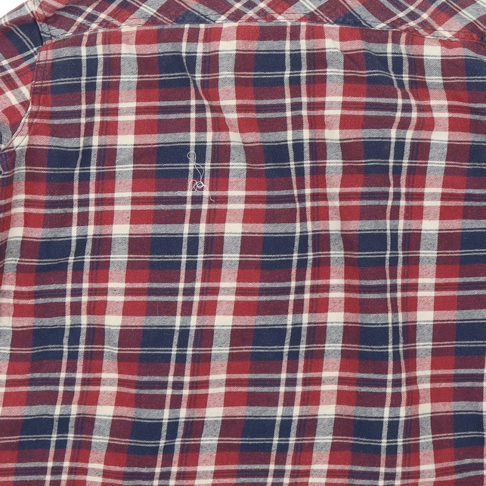 Livergy Mens Multicoloured Check   Button-Up Size L