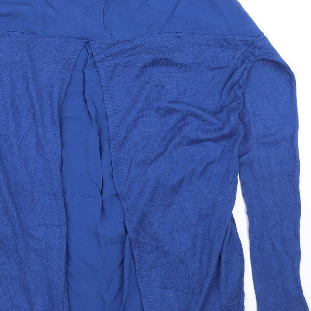 Warehouse Womens Blue   Basic T-Shirt Size 12