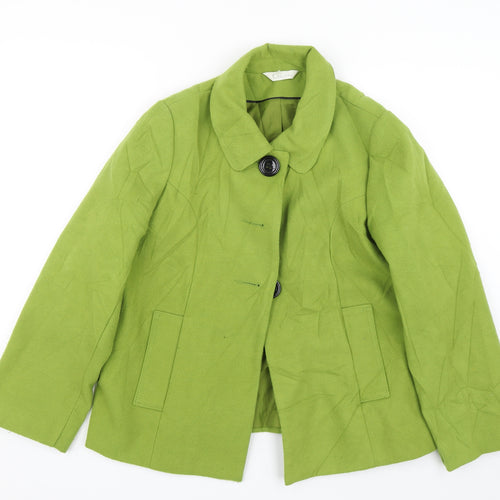 Classics Womens Green   Jacket Coat Size 14