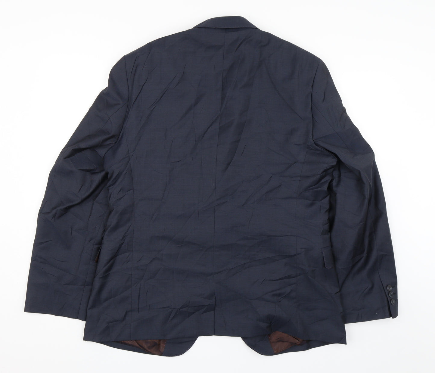 Woolmark blend Mens Blue   Jacket Suit Jacket Size 44