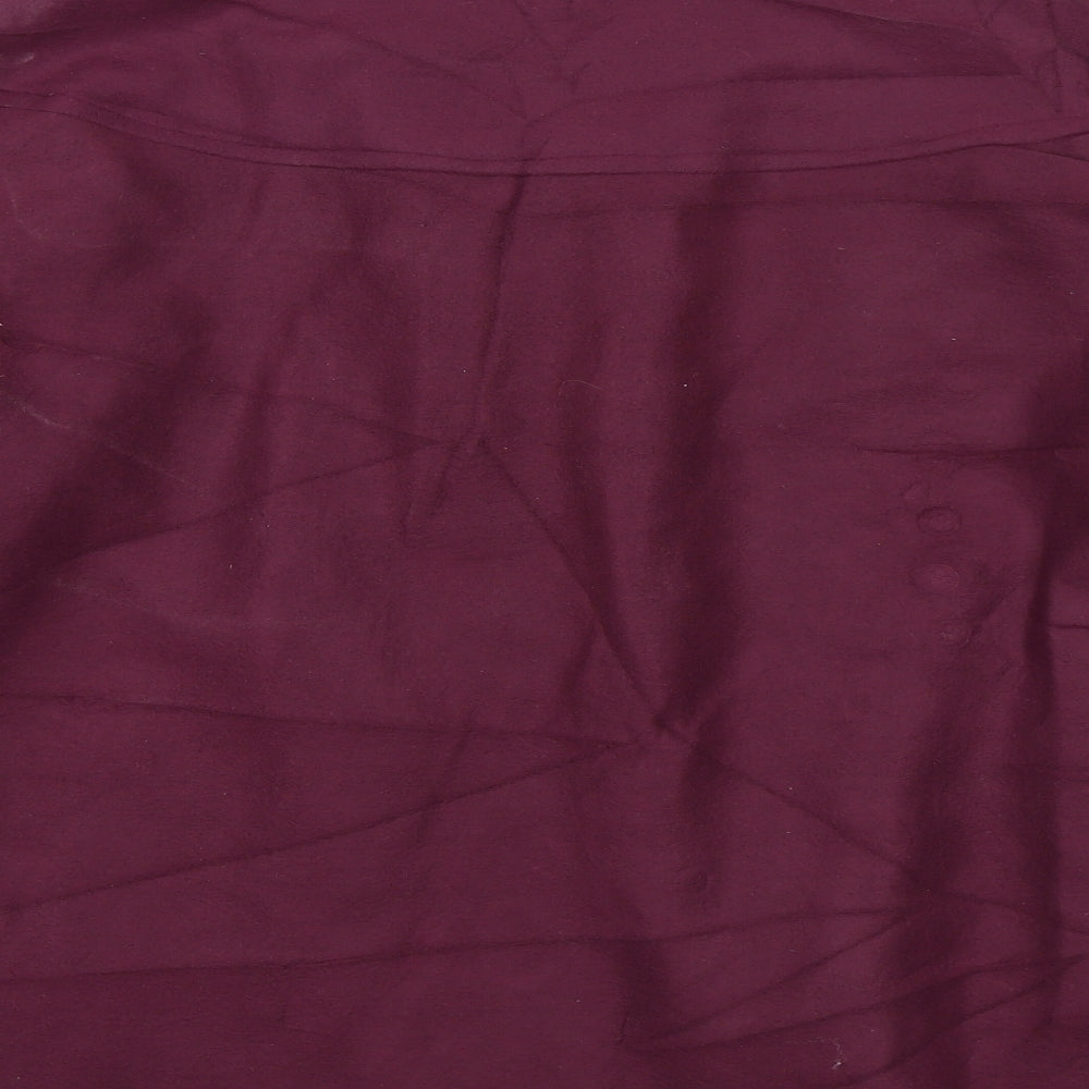 Anne De Lancay Womens Purple   Overcoat Coat Size XL
