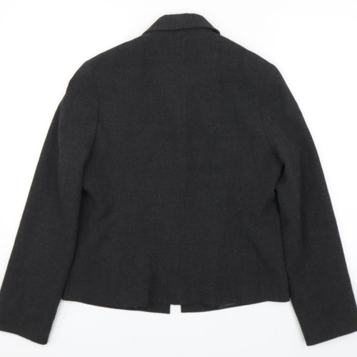 Withcery Womens Black   Jacket Suit Jacket Size 10  - Formal