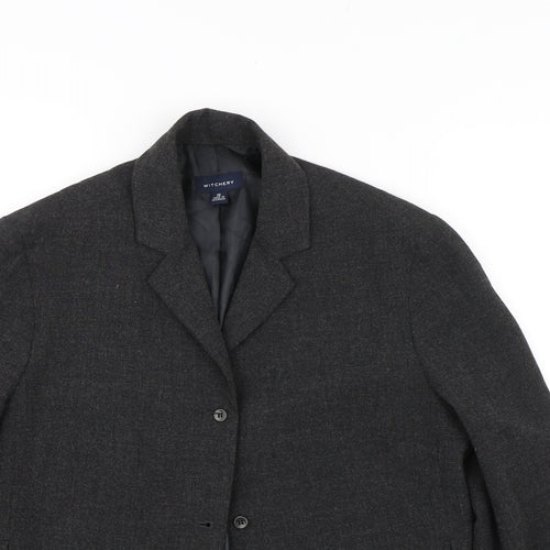 Withcery Womens Black   Jacket Suit Jacket Size 10  - Formal