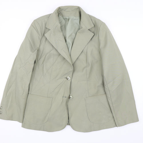 StMichael Womens Green   Jacket Suit Jacket Size 16
