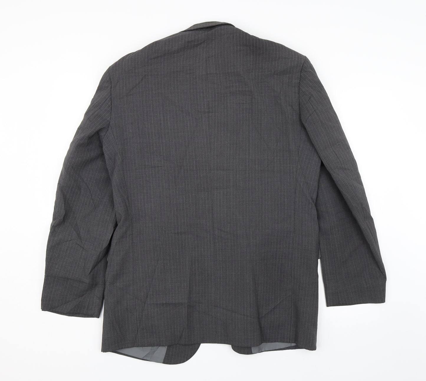 m&s Mens Green Striped  Jacket Suit Jacket Size M