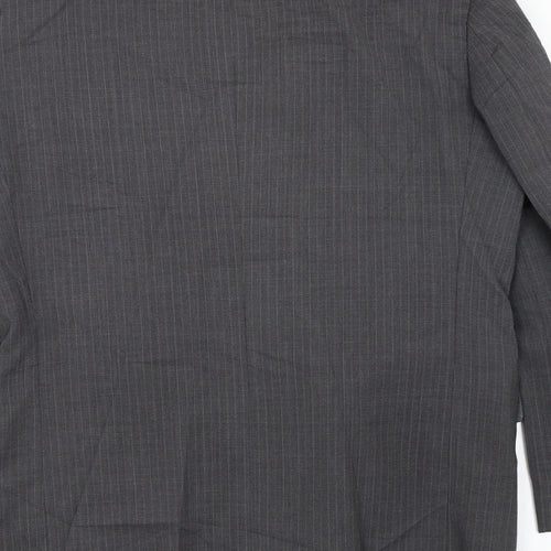 m&s Mens Green Striped  Jacket Suit Jacket Size M