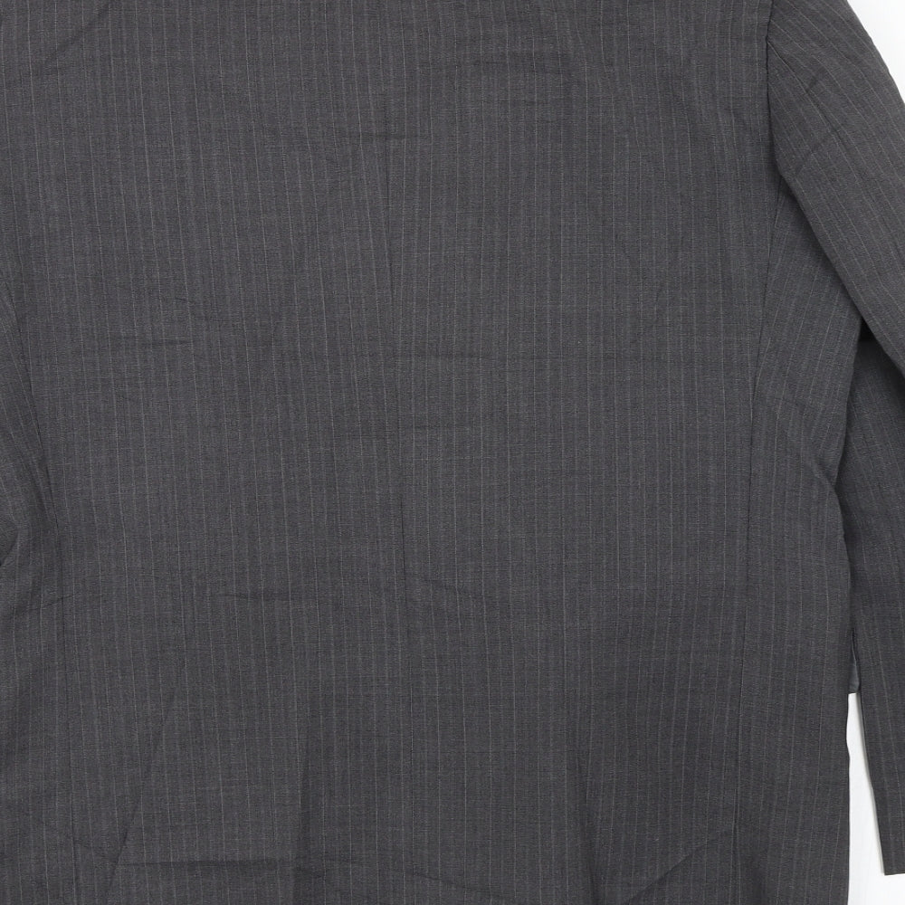 m&s Mens Green Striped  Jacket Suit Jacket Size M