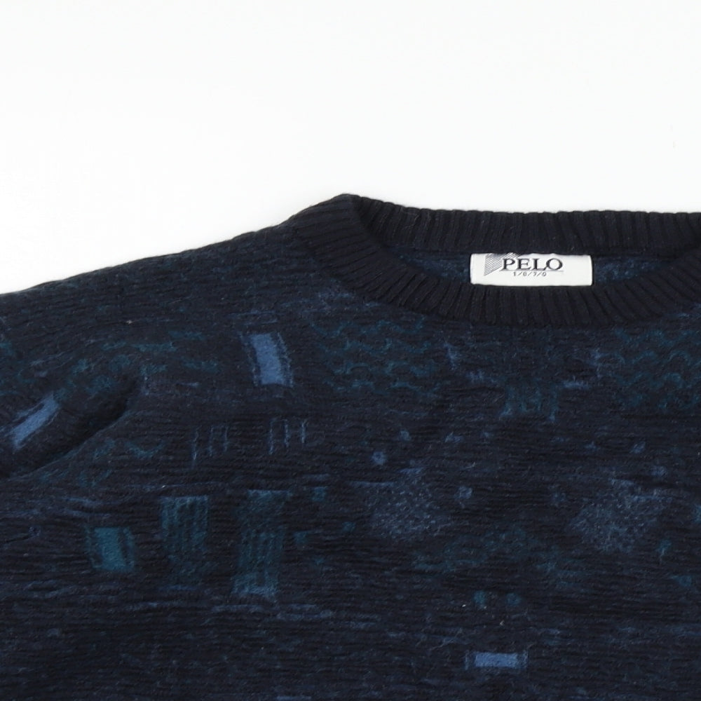 pelo Mens Blue   Pullover Jumper Size XS