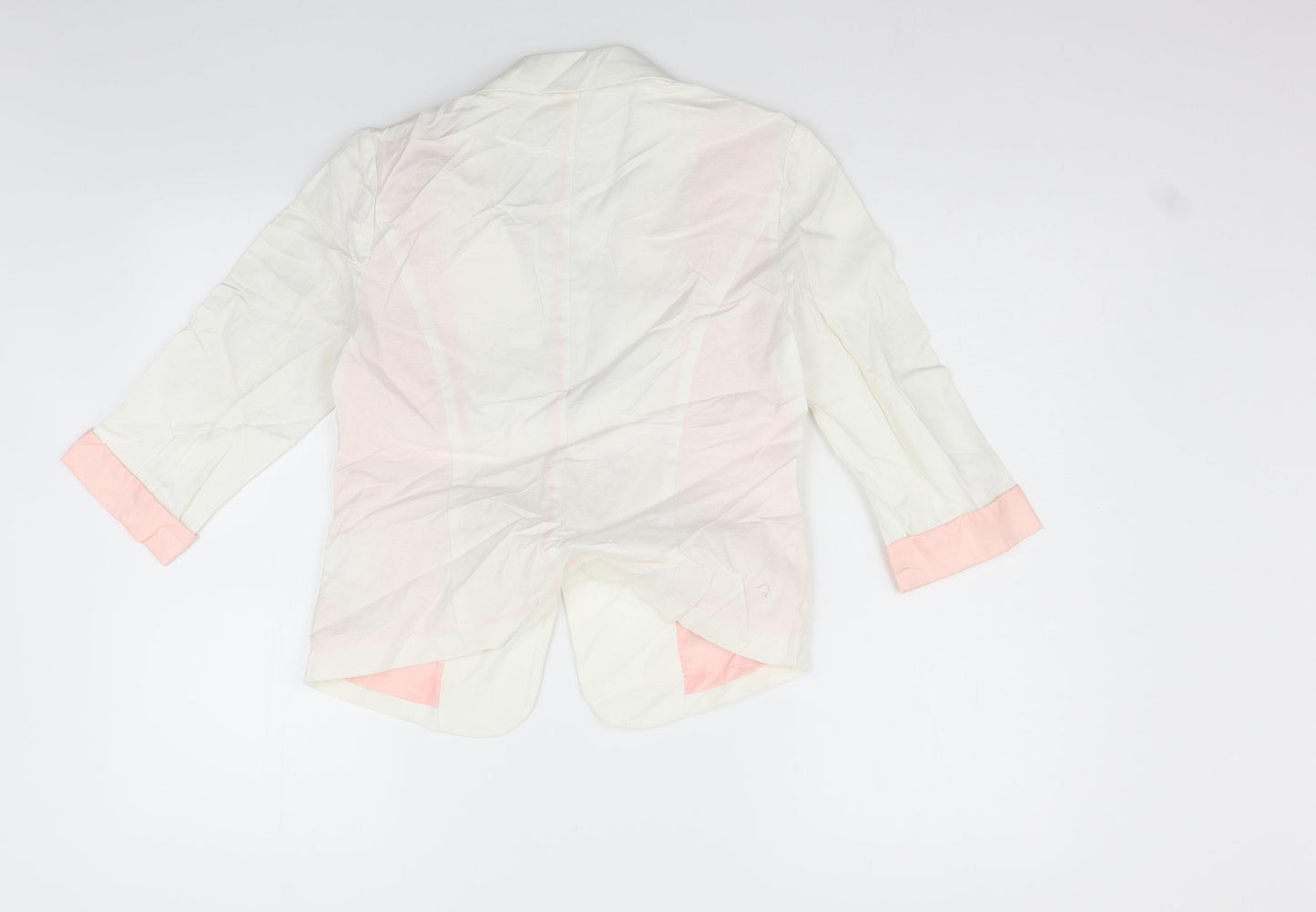 five plus Womens White   Jacket Blazer Size M