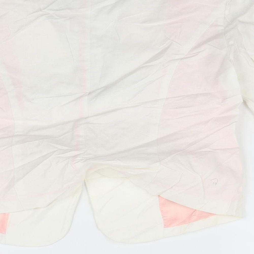 five plus Womens White   Jacket Blazer Size M